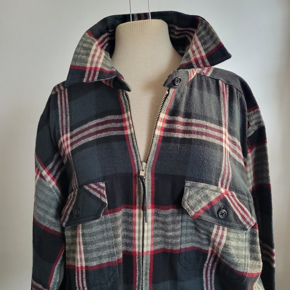 CLEARANCE - Northcrest Cotton Plaid Jacket w/Green Wrangler Jeans (S: 2X/M-14)